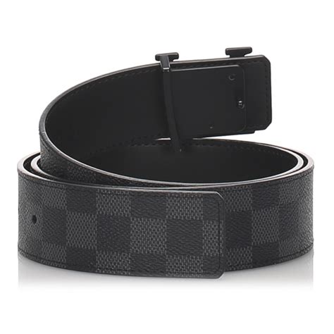 louis vuitton black damier belt.